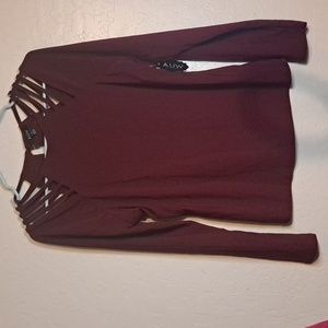 Women's long sleeve AUW top, Medium, brand new, never worn, with tags